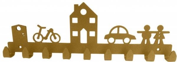 Вешалка с крючками Gala VL002-GY золото