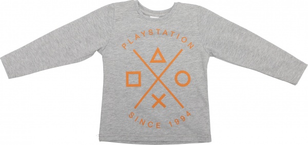 Реглан для хлопчика Luna Kids Play Station р.128 сірий меланж 