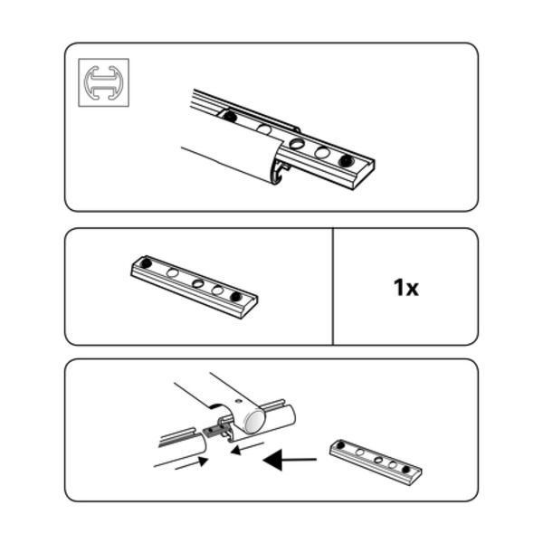 З'єднувач карниза Gardinia 32583 для d19 набірний 