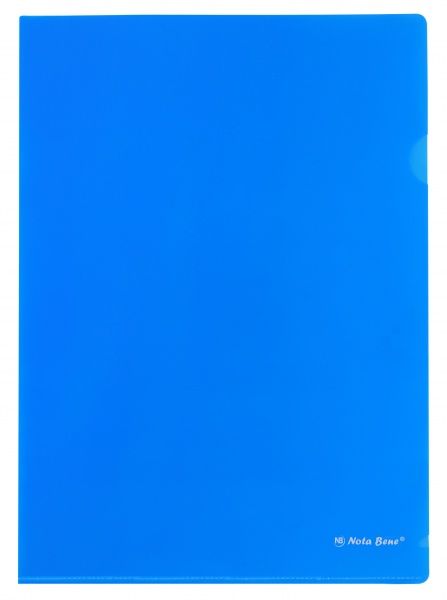Папка-уголок А4 плотная, синяя Nota Bene