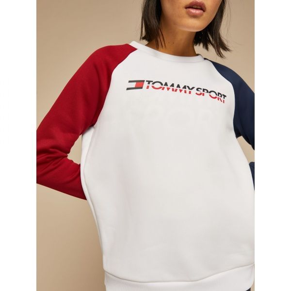 Джемпер Tommy Hilfiger Sport FLEECE CREW NECK S10S100358100 р. M белый