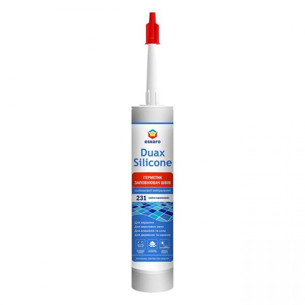 Герметик силіконовий Eskaro Duax Silicone №210 білий 300 мл
