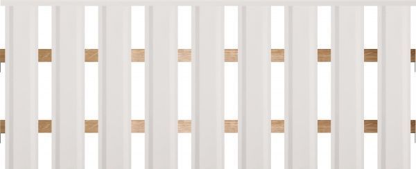 Декоративное ограждение Евроштакет Заборчик 500х1250 мм белый