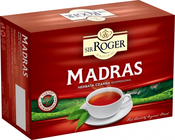 Чай черный Sir Roger Madras 80 шт. 136 г 