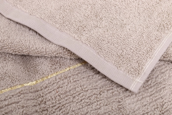 Набор полотенец махровых с велюром Голд новый бежевый La Nuit 