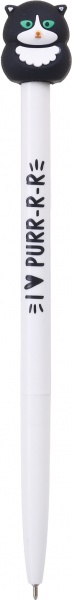 Ручка кулькова YES Purrr Cat автоматична 0,7 мм синя 