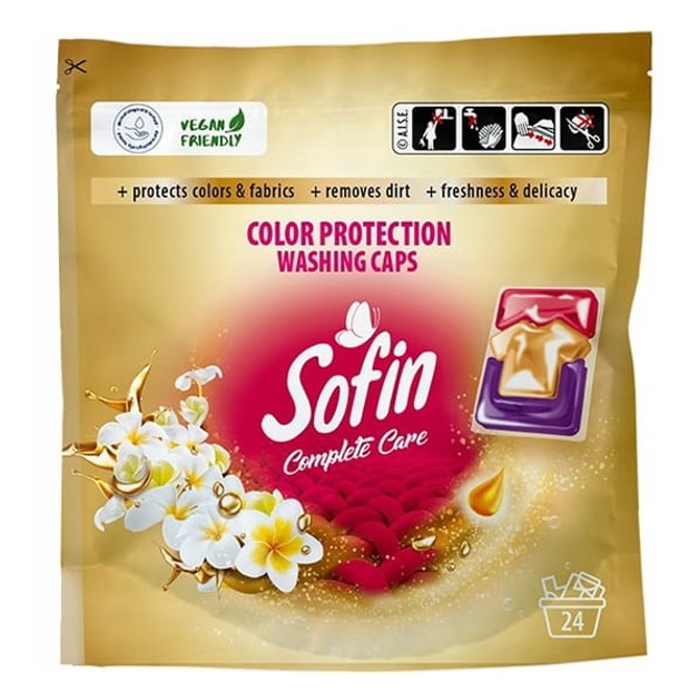 Капсули для машинного прання Sofin Complete Care& Color 0,6 кг 24 шт.
