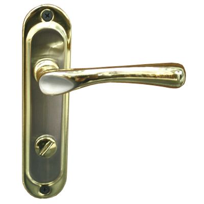 Ручка на планке Bruno 910К6 WC матовый никель/золото