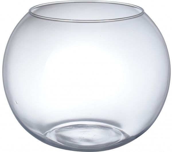 Ваза Акваріум скляна прозора 20,5х16 см Wrzesniak Glassworks