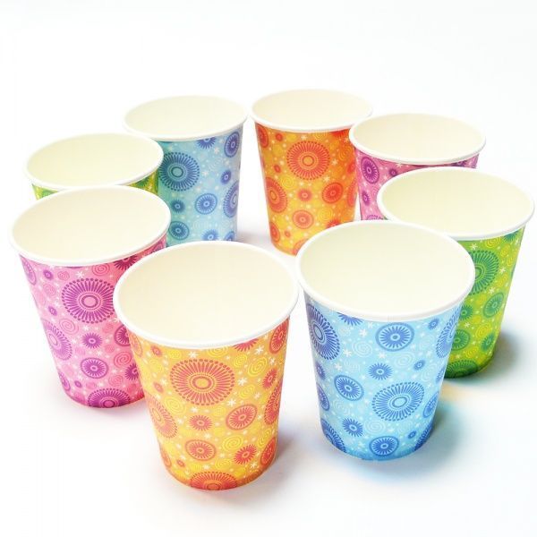 Стакан бумажный Party House разноцветный 8 шт.