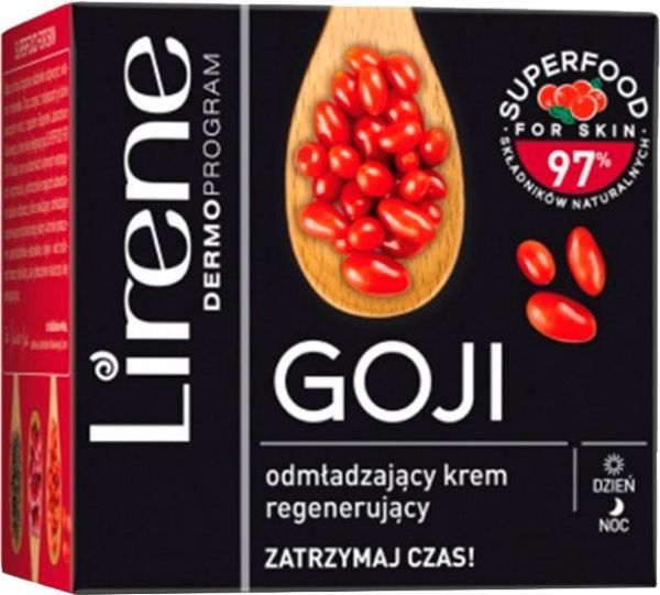 Крем для лица день-ночь Lirene регенерирующий омолаживающий Годжи SUPERFOOD 50 мл