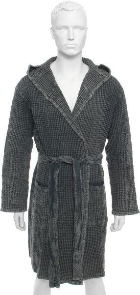 Халат чоловічий Home Line Stonewashed р. L темно-сірий 