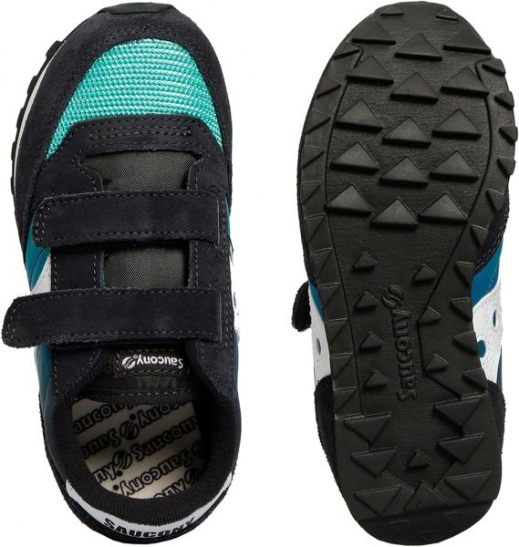 Кроссовки Saucony JAZZ ORIGINAL VINTAGE HL SK262474 р.US 10,5 черно-сине-зеленый