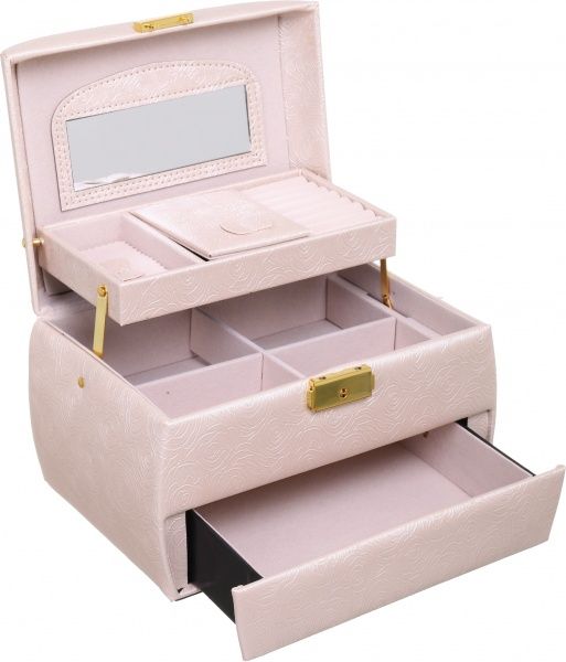 Сундучок для украшений Delux молочный