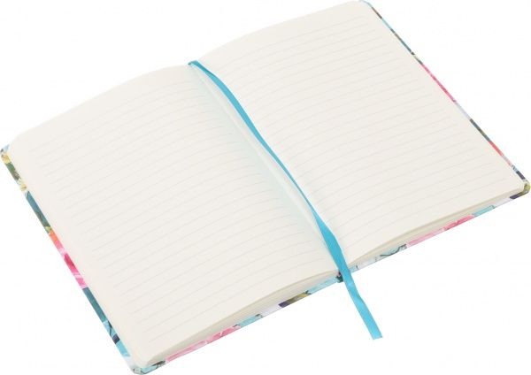 Блокнот Літні квіти 21x14,5 см бірюзовий