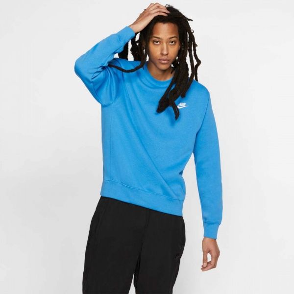 Світшот Nike M NSW CLUB CRW BB BV2662-435 р. 2XL синій