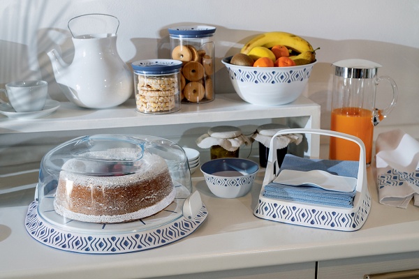 Салатник Tosca d 19 cm бело-синий (55002) Stefanplast