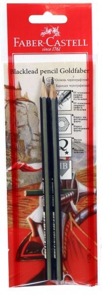 Набір олівців чорнографітних HB Goldfaber 2 шт. 18515 Faber-Castell