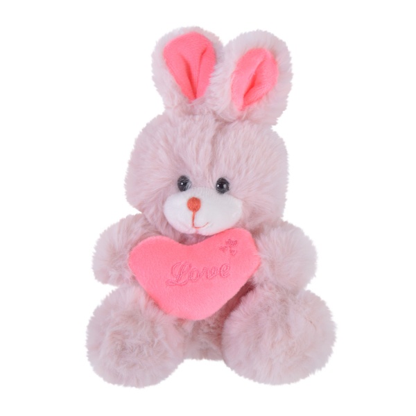 М'яка іграшка Shantou Зайчик із серцем в асортименті C30803