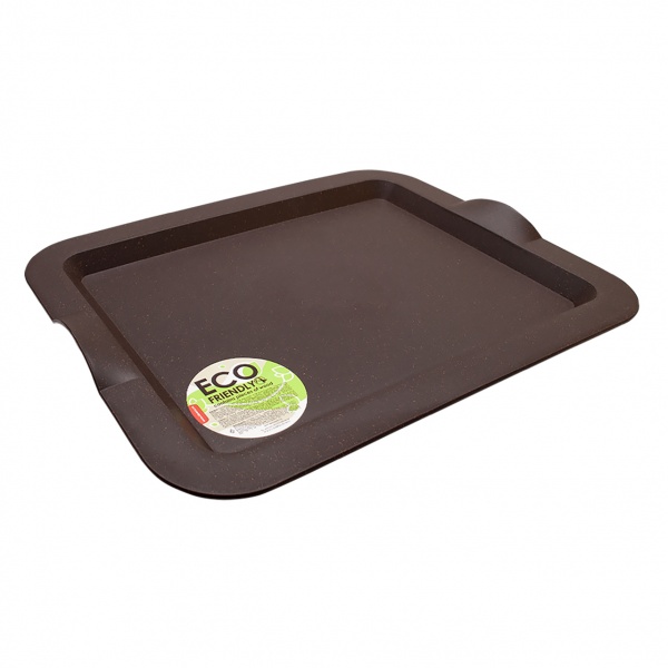 Таця 46х36х4 см ECO WOOD коричневий Алеана