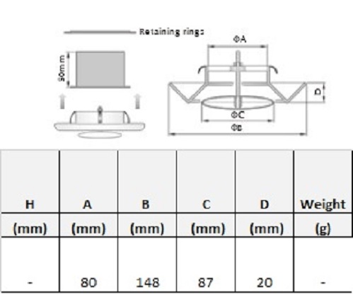 Рамка вентиляційна (анемостат) VP 100 мм пластик білий 