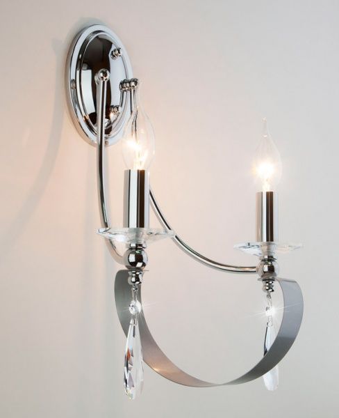 Бра Strotskis Adelia 2x60 Вт E14 хром 60064/2 