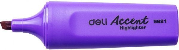 Маркер текстовий Deli Accent 5 мм 621ES бузковий 