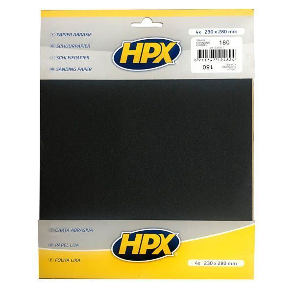 Наждачний папір P180 для вологого шліфування 4 шт. 235931