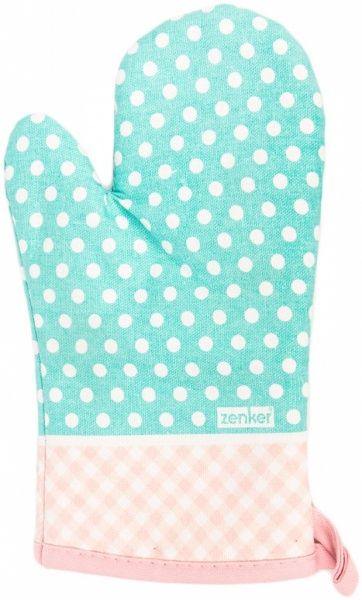 Прихватка Рукавиця в горошок 43924 бірюзовий 