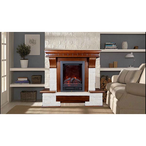 Камін електричний Rome темний горіх+слонова кістка