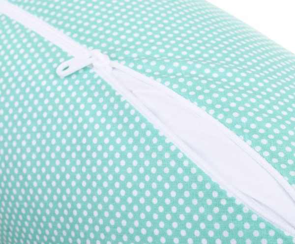 Подушка для кормления Papaella Горошек 30x170 см ментоловый 
