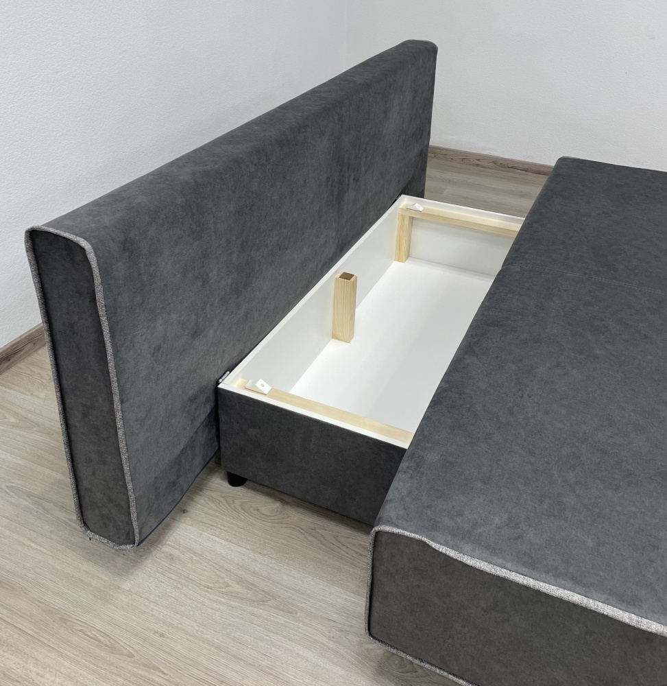 Диван прямий Елегант ЕпіСофт Бронте сірий 1950x860x900 мм