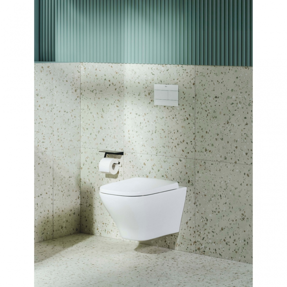 Унитаз подвесной ROCA AIROS VORTEX, с сиденьем slow-closing