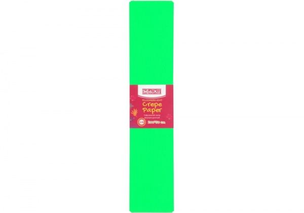 Папір гофрований флуоресцентний 20% 50х200 см салатовий Maxi