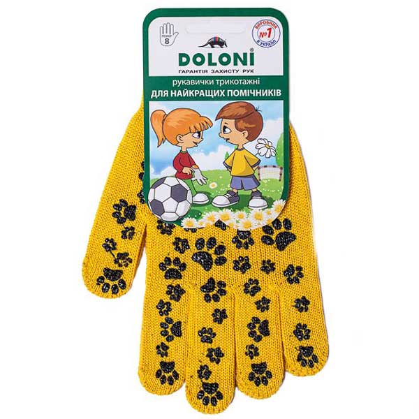 Перчатки Doloni с покрытием ПВХ точка M (8) 669