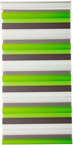 Ролета день-ніч Bella Vita B161 Триколор 83x160 см зелена 