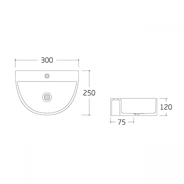 Умывальник Imprese i11005