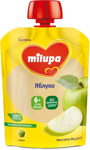 Пюре Milupa Яблоко 80 г 