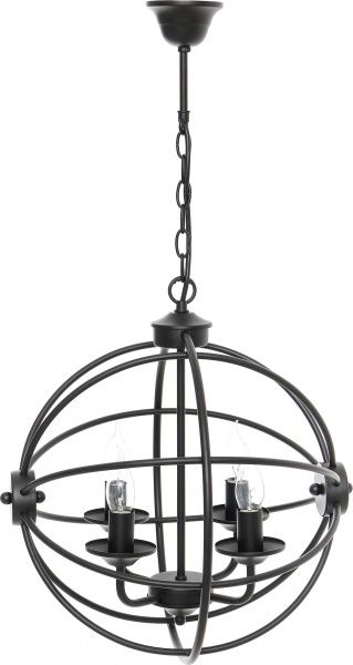 Люстра підвісна Vitaluce 4xE14 чорний V4076/4 