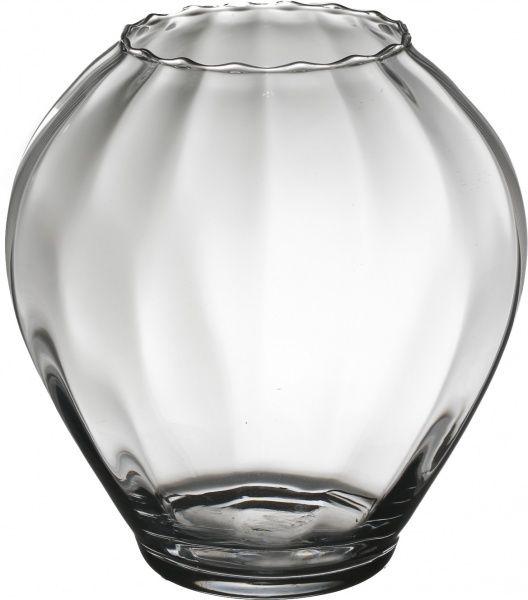 Ваза стеклянная прозрачная 24х25 см