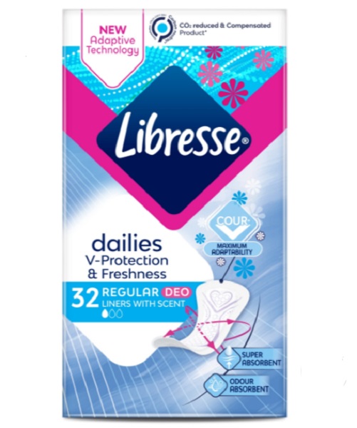 Прокладки ежедневные Libresse Panty Liners Normal Deo normal 32 шт.