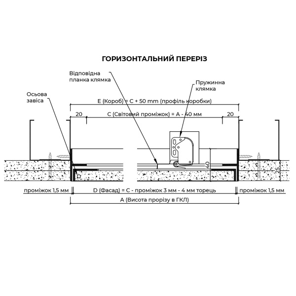 Ревізійний люк SecretDoors professional Model T1 500х400