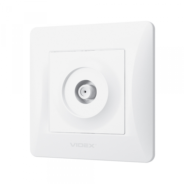 Розетка спутниковая Videx Binera SAT IP20 белый VF-BNSK1SATE-W