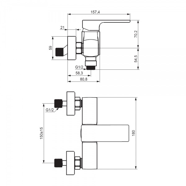 Змішувач для душу Damixa Gala 532000000