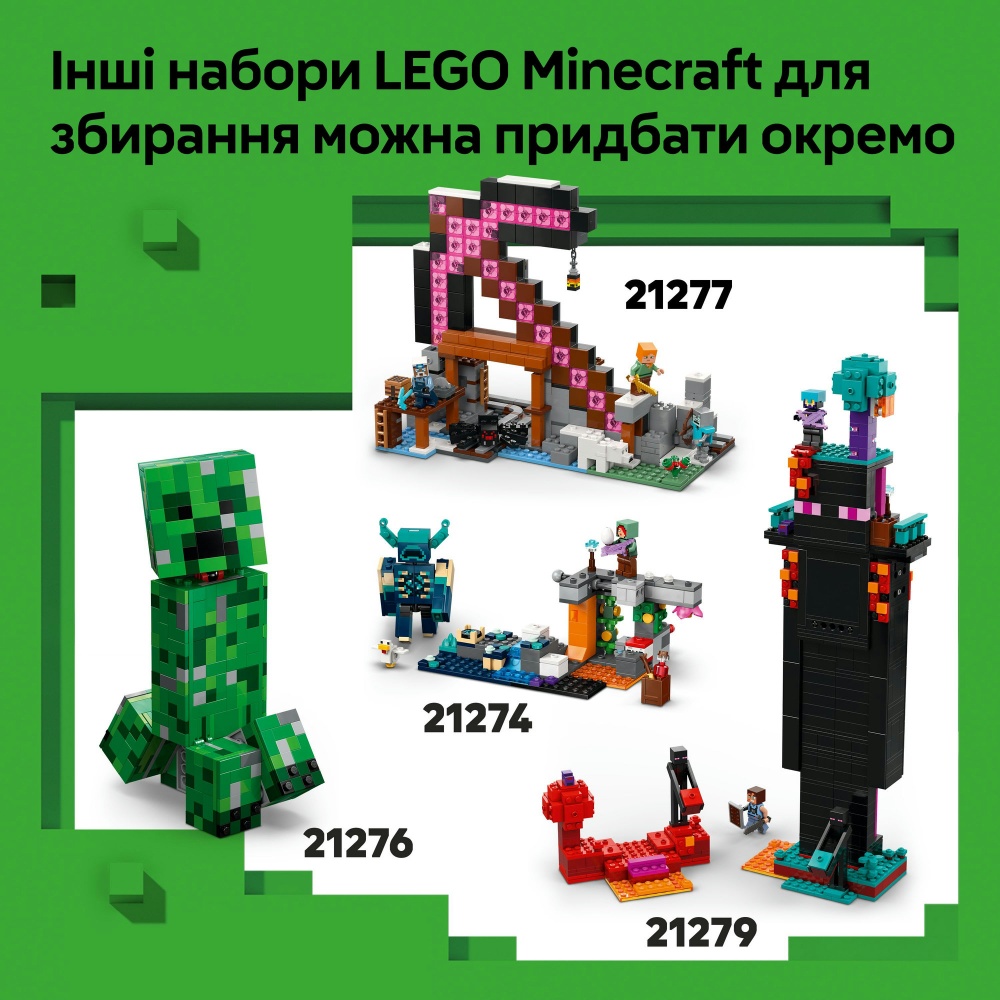 Конструктор LEGO Minecraft Дом по взрывчатке в джунглях 21275