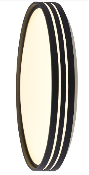 Світильник настінно-стельовий Sensio FINA з пультом 48 Вт білий із чорним 3000-6500 К LED-SENS-FINA-48