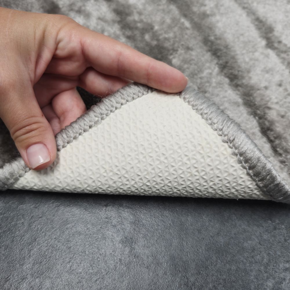 Набор ковриков Dariana Joy 57х100 см + 57x50 см серый абстракция