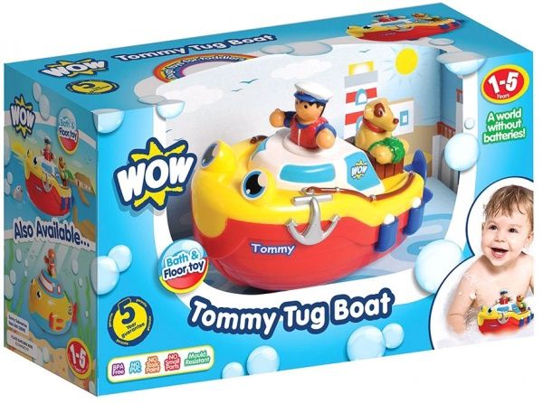 Игрушка Wow Tommy Tug Boat bath toy буксирный лодка 04000