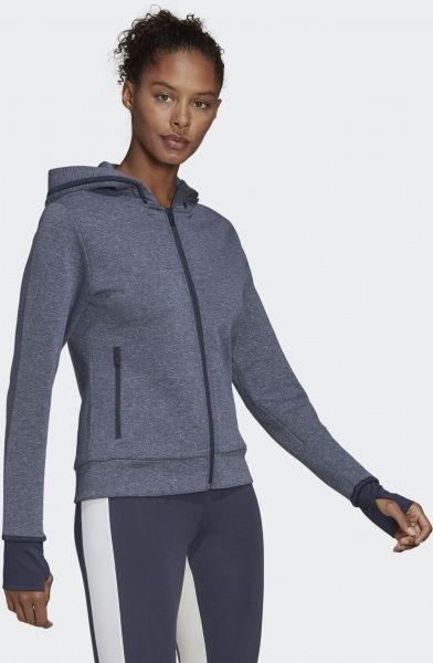 Джемпер Adidas W VER FZ HD FL4213 р. M темно-синій
