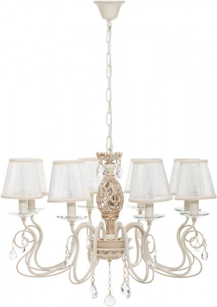 Люстра підвісна Інтерклас 06-8хХХ-342 8xE14 крем/золото 81309/8 